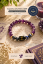 Aquarius (Kumbh Rashi) Stone Bracelet with FREE Raw Selenite Plate