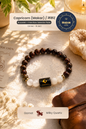 Capricorn (Makar Rashi) Stone Bracelet with FREE Raw Selenite plate