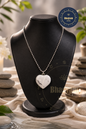 Howlite Heart Pendant Necklace