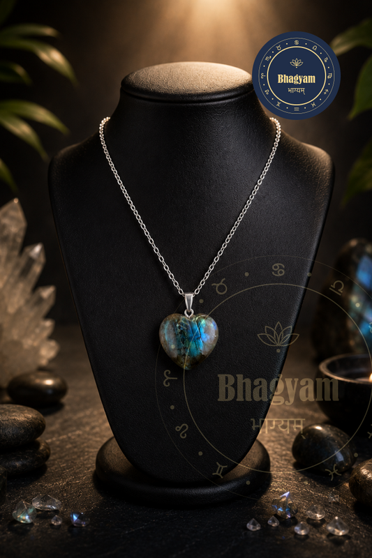 Labradorite Heart Pendant Necklace