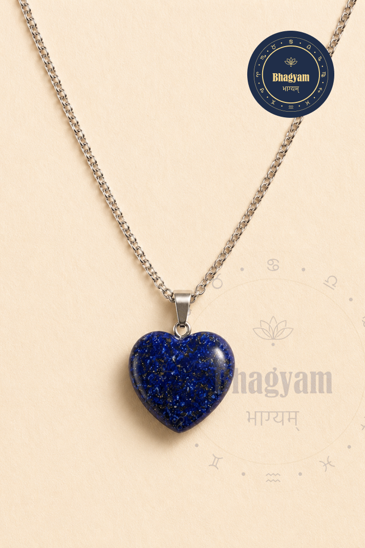 Lapis Lazuli Heart Pendant Necklace