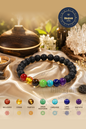 Lava Stone & Seven Chakra Bracelet