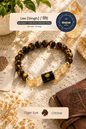 Leo (Singh Rashi) Stone Bracelet with FREE Raw Selenite Plate