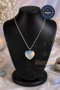 Opalite Heart Pendant Necklace