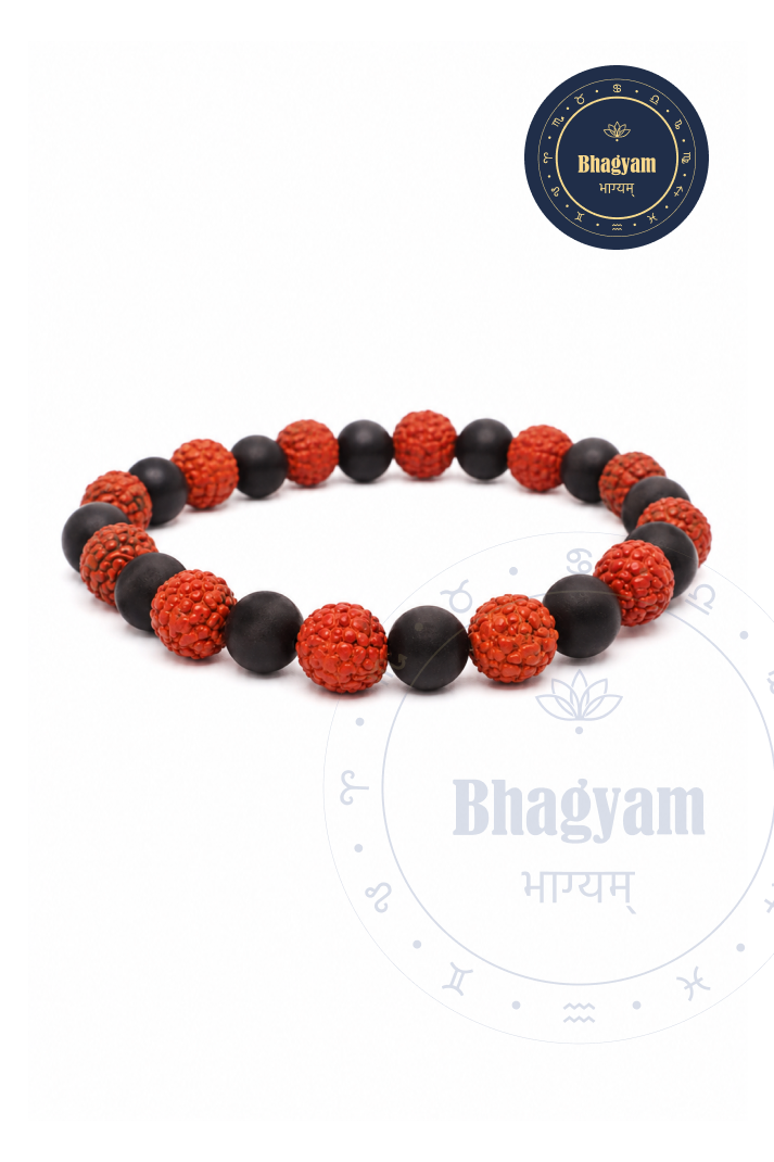 Rudraksha + Karungali Bracelet