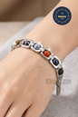 Seven Chakra Silver plated Bracelet