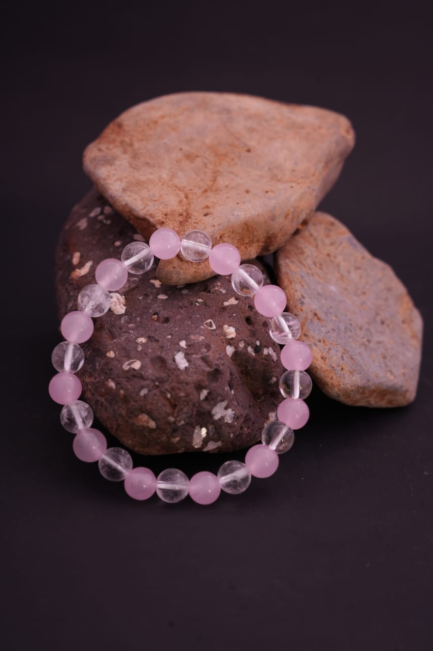 Clear Quartz + Rose Quartz